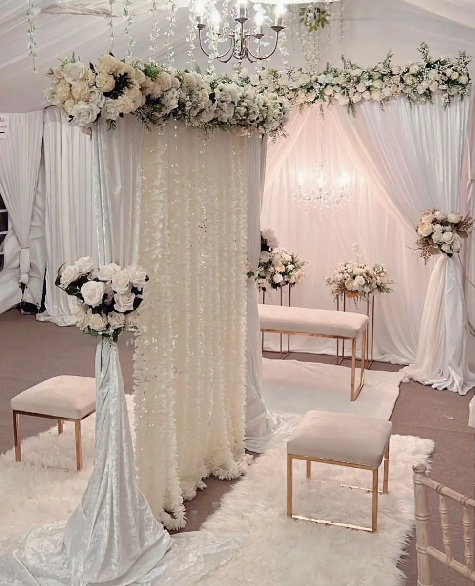 Romantic wedding setting